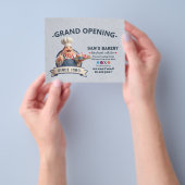Bakery Store Pastry Chef Desserts Grand Opening Flyer (Gruppe)