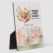 Bakery Store Pastry Chef Desserts Menu Price List Fotoplatte (Seite)