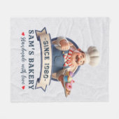 Bakery Store Pastry Chef Desserts Sweets Cake Shop Fleecedecke (Vorderseite (Horizontal))