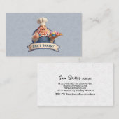 Bakery Store Pastry Chef Desserts Sweets Cake Shop Visitenkarte (Vorne/Hinten)