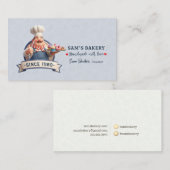 Bakery Store Pastry Chef Desserts Sweets Cake Shop Visitenkarte (Vorne/Hinten)