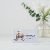 Bakery Store Pastry Chef Desserts Sweets Cake Shop Visitenkarte (Stehend Vorderseite)