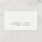 Bakery Store Pastry Chef Desserts Sweets Cake Shop Visitenkarte (Rückseite)