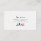 Bakery Store Pastry Chef Desserts Sweets Cake Shop Visitenkarte (Rückseite)