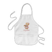 Bakery Teddy Bear Cute Personalized Kinderschürze (Vorne)