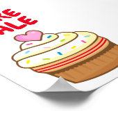BAKERY-Verkauf Cupcake-Backschild Poster (Ecke)