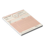 Bakery Whisky Bestellformular Notizblock (angewinkelt)