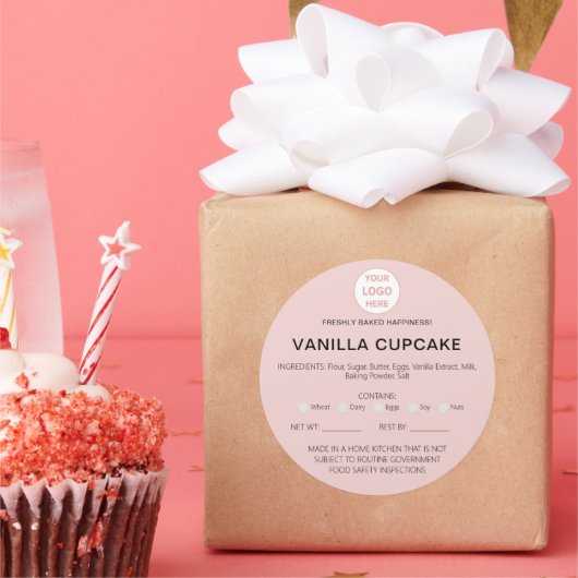 Bakery Zuhause Allergy Legal License Business Aufk Runder Aufkleber (Party)