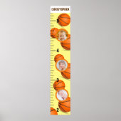 Baketball Foto Template Wachstumsdiagramm Poster (Vorne)