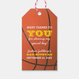 Baketball Vielen Dank für Ihre Unterstützung Tag Geschenkanhänger