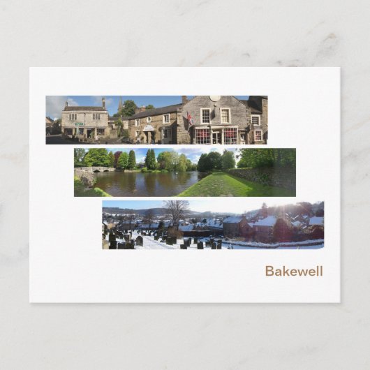 Bakewell Panoramas Postkarte (Vorderseite)