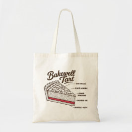 Bakewell-Törtchen-Vintage-Skizzendiagramm Tragetasche