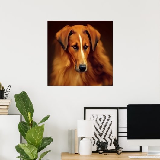 Bakharwal Dog - Dog Portrait Poster (Heimbüro)