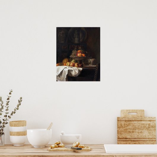 Bakhuyzen - Stillleben Poster (Küche)