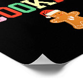 Baking A Little Cookie Pregnant Christmas Mom To B Poster (Ecke)