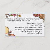 Baking baker bakery cookies flowers collage visitenkarte (Rückseite)