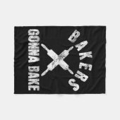 Baking Baker Bakery Fleecedecke (Vorderseite (Horizontal))