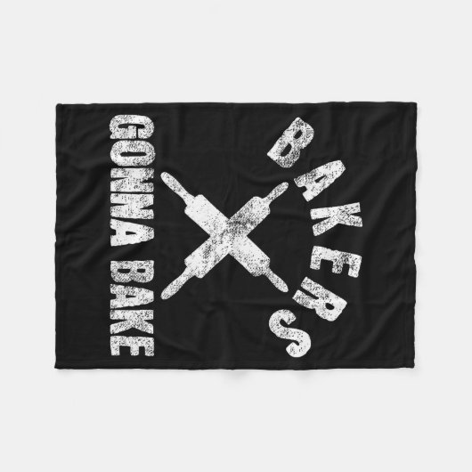 Baking Baker Bakery  Fleecedecke (Vorderseite (Horizontal))