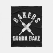 Baking Baker Bakery  Fleecedecke (Vorderseite)