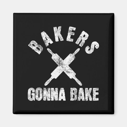Baking Baker Bakery  Magnet (Vorne)