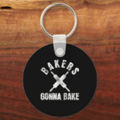 Baking Baker Bakery Schlüsselanhänger (Vorderseite)