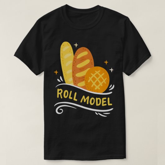 Baking Baker Bread Roll T-Shirt (Design vorne)