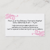 Baking bakery measuring spoons pastry chef visitenkarte (Rückseite)