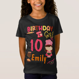 Baking Birthday Girl Party Match  T-Shirt