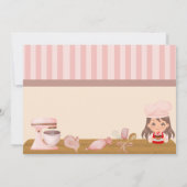 Baking Birthday Party Einladung (Rückseite)