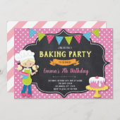 Baking Birthday Party Einladung (Vorne/Hinten)