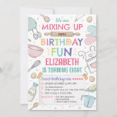 Baking Birthday Party Invitation Einladung (Vorderseite)
