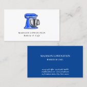 Baking Blue Whisky Caterer Konditorei Koch Moderne Visitenkarte (Vorne/Hinten)