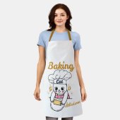 Baking Cat-DELICIOUS gutes Design - Niedliches Kat Schürze (Getragen)
