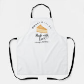 Baking Cheesecake Pastry Chef Minimalist Modern Schürze (Vorderseite)