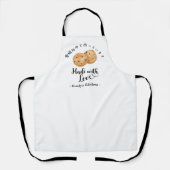 Baking Chocolate Chip Cookie Watercolor Modern Schürze (Vorderseite)