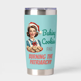 Baking Cookies and Burning the Patriarchy Thermobecher