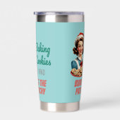 Baking Cookies and Burning the Patriarchy Thermobecher (Rechts)