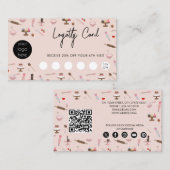 Baking & Cooking Utensils Bakery Loyalty Card Visitenkarte (Vorne/Hinten)