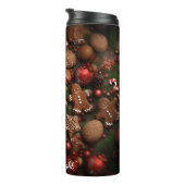 Baking Day Gingerbread Pattern Thermosbecher (Nach rechts gedreht)