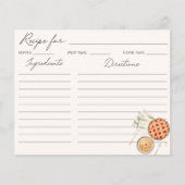 Baking Food Illustration Family Rezept Card (Vorderseite)