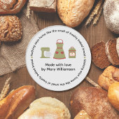 Baking From The Heart  Runder Aufkleber