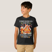 Baking Gingerbread House Construction Crew Christm T-Shirt (Vorne ganz)