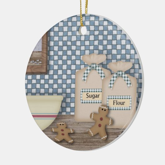 Baking Gingerbread Männer Ornament (Links)