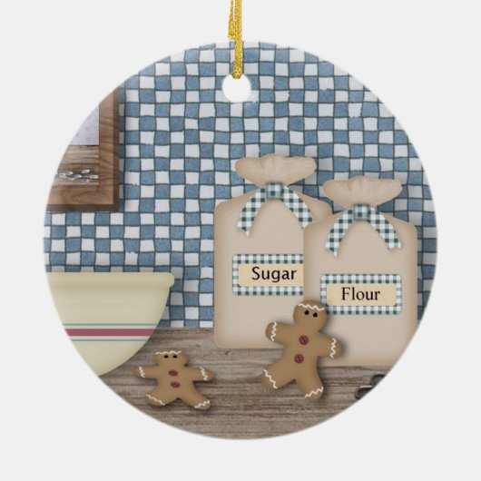 Baking Gingerbread Männer Ornament (Hinten)
