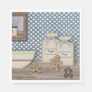 Baking Gingerbrot Männer Papier Napkins Serviette