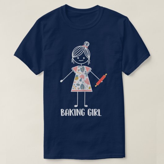 Baking Girl - Bakery Baker  T-Shirt (Design vorne)