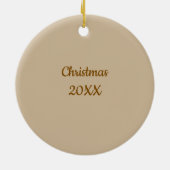 Baking Holiday Treats Gingerbread Man Keramik Ornament (Hinten)