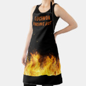 Baking Hot Koch Flames personalisieren Schürze (InSitu)
