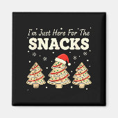 Baking I'm Just Here For The Snacks Christmas Cook Magnet (Vorne)