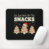 Baking I'm Just Here For The Snacks Christmas Cook Mousepad (Mit Mouse)